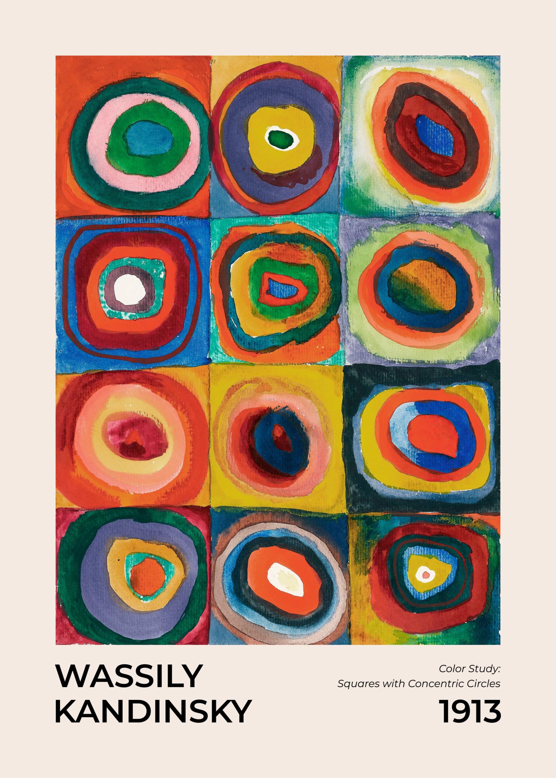 Wassily Kandinsky – Squares With Concentric Circles