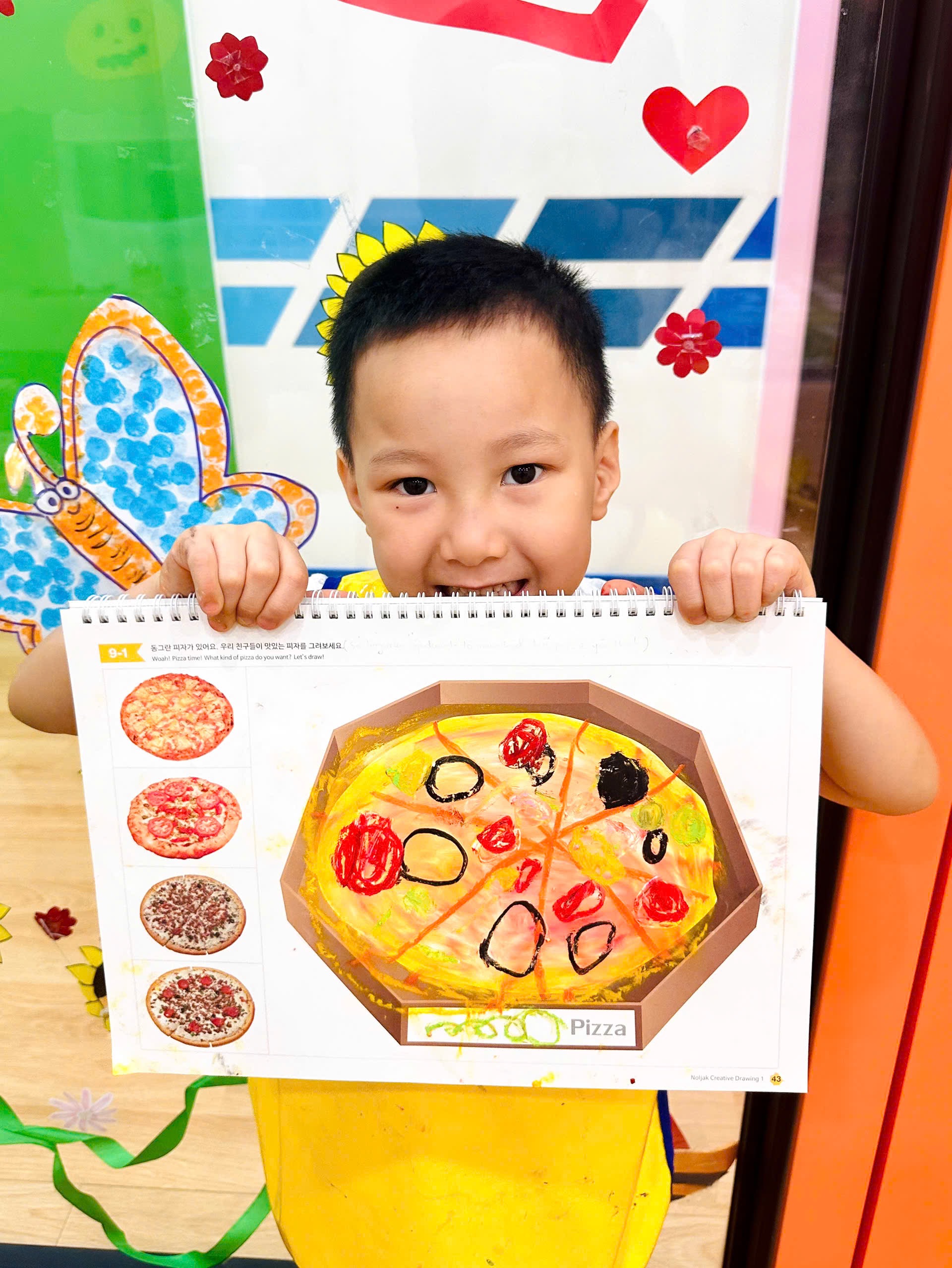 Rực rỡ sắc màu cùng bài học vẽ pizza và câu chuyện tiệc sinh nhật